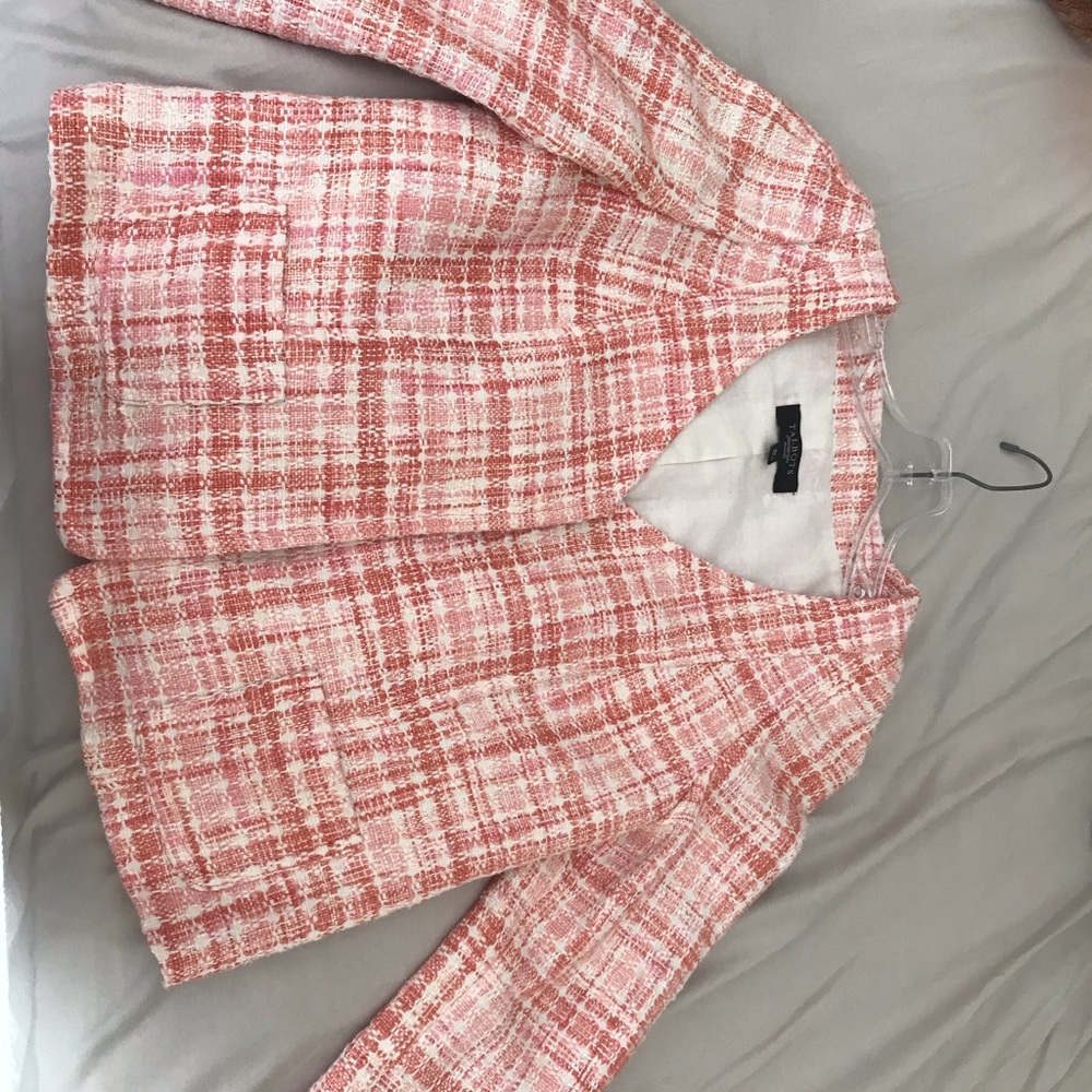 Talbots peach/white jacket - Picture 3 of 3